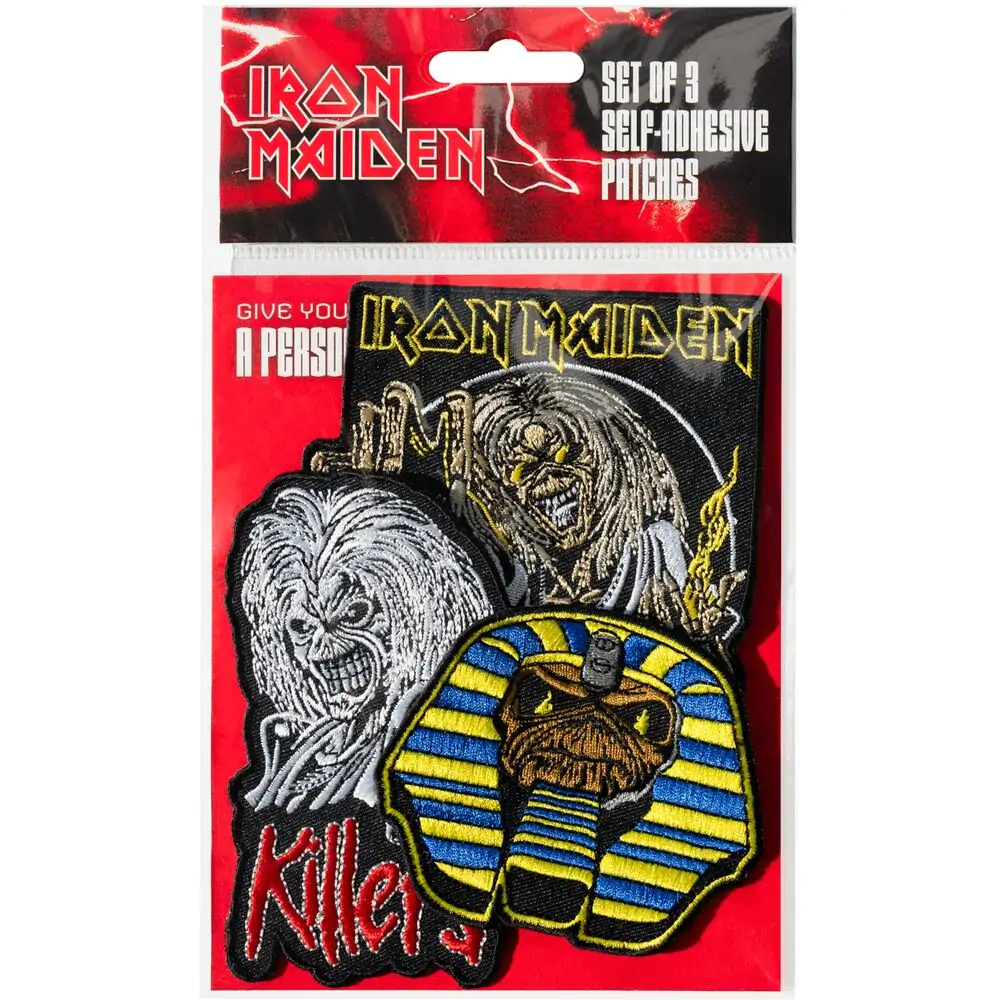 Iron Maiden set de 3 patch-uri poza produsului