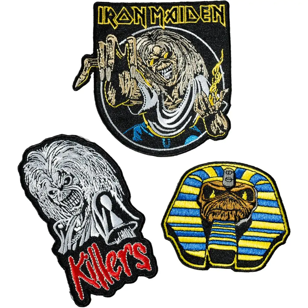 Iron Maiden set de 3 patch-uri poza produsului