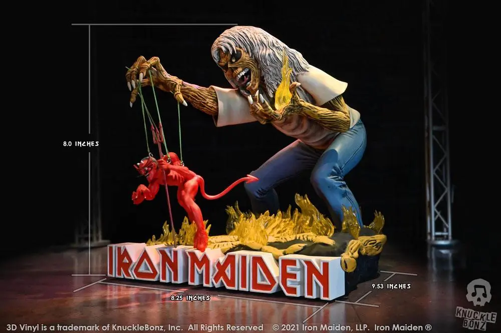 Statuie Vinyl 3D Iron Maiden The Number of the Beast 20 x 21 x 24 cm poza produsului
