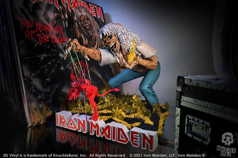 Statuie Vinyl 3D Iron Maiden The Number of the Beast 20 x 21 x 24 cm poza produsului