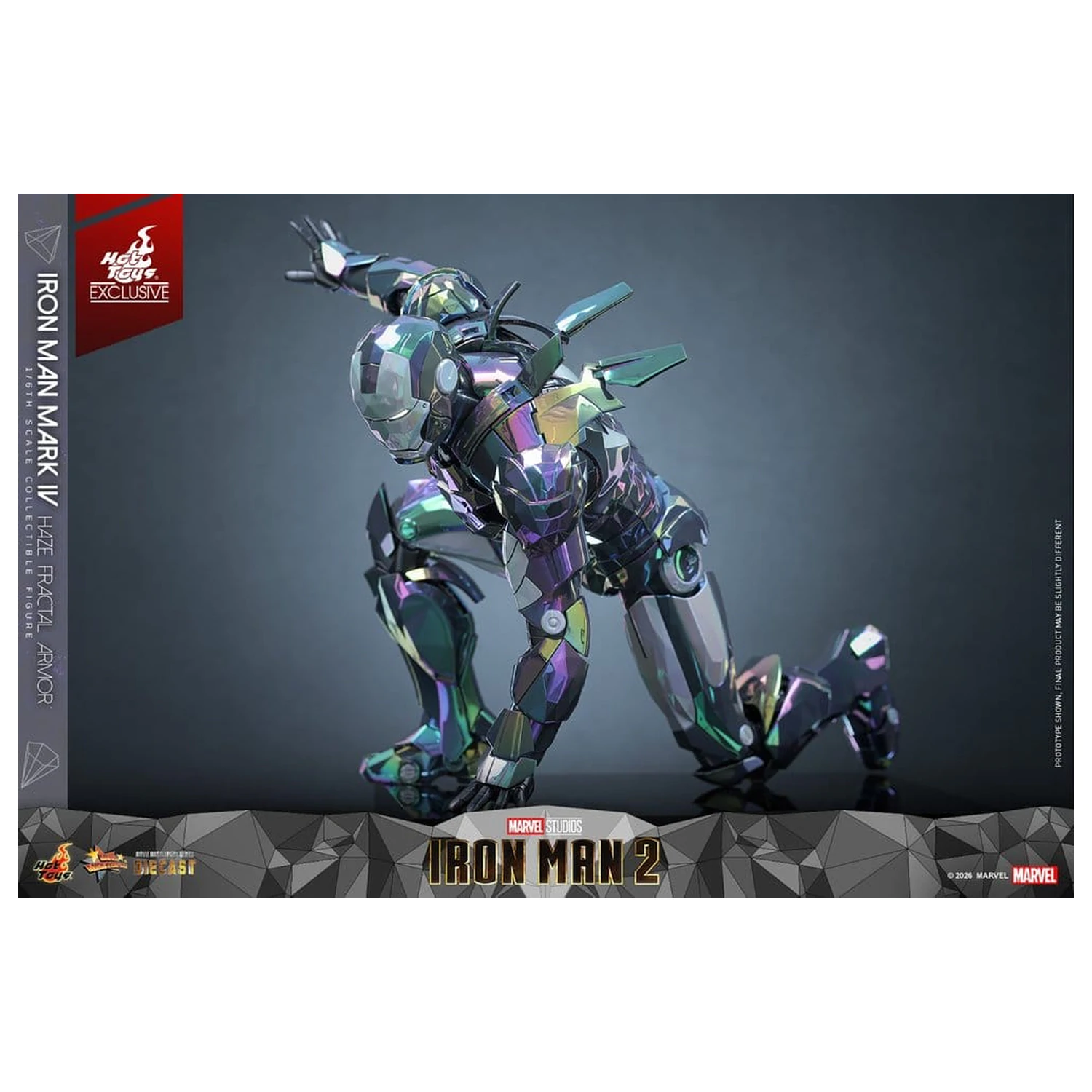 Iron Man 2 Figura de actiune 1/6 Iron Man Mark IV (Haze Fractal Armor) 33 cm poza produsului