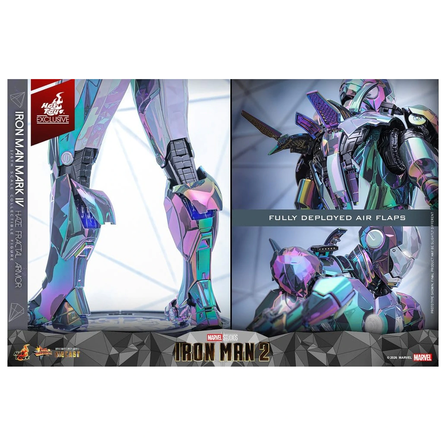 Iron Man 2 Figura de actiune 1/6 Iron Man Mark IV (Haze Fractal Armor) 33 cm poza produsului