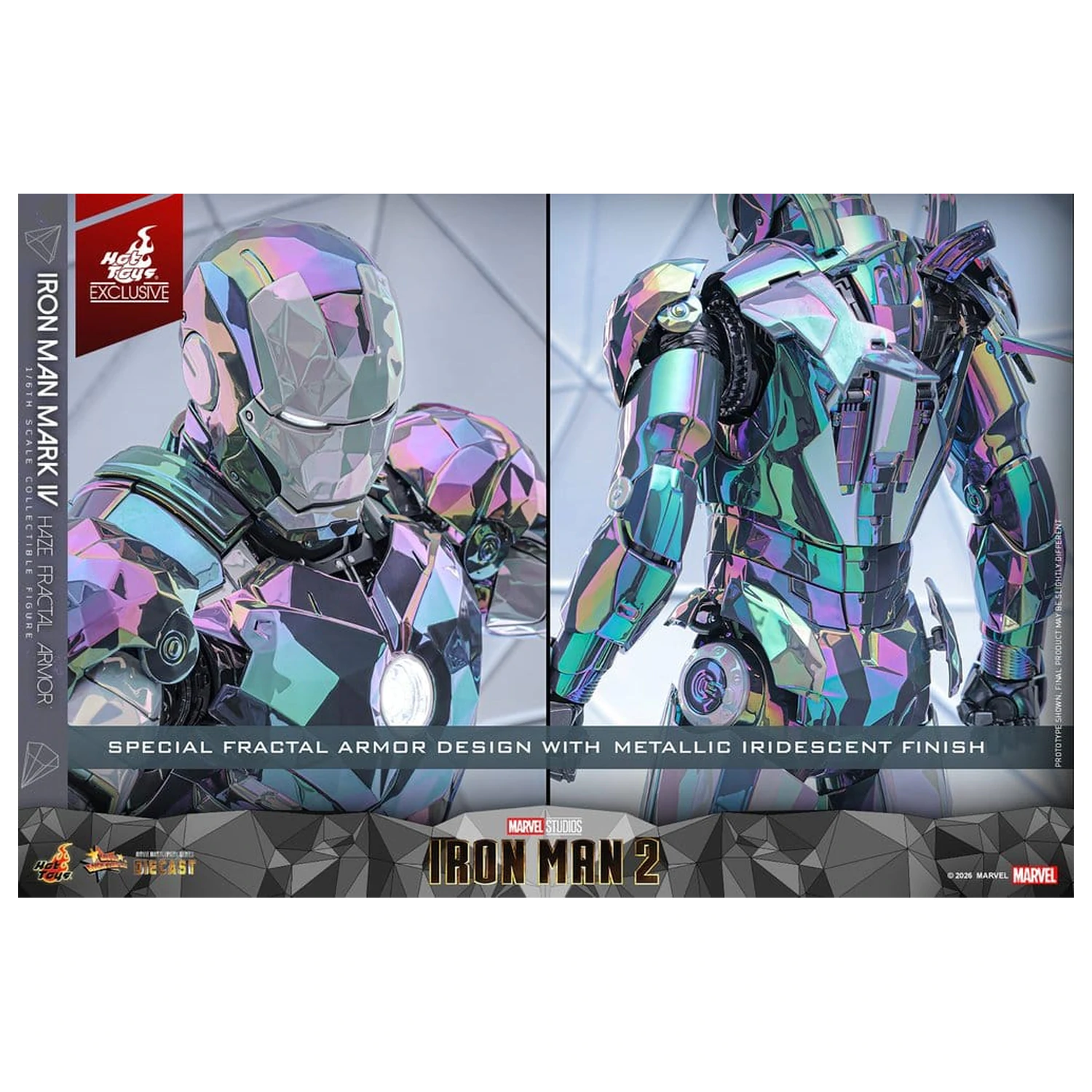 Iron Man 2 Figura de actiune 1/6 Iron Man Mark IV (Haze Fractal Armor) 33 cm poza produsului