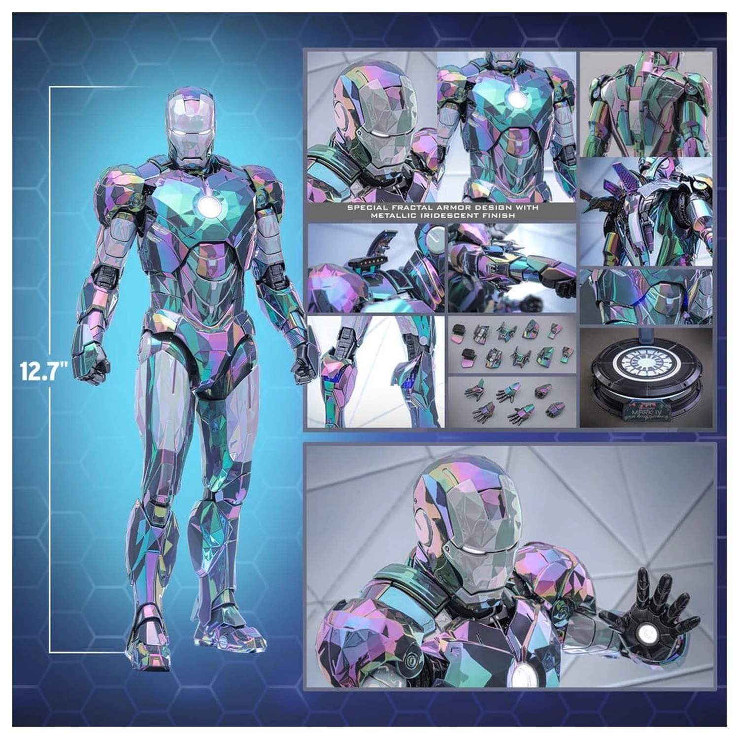 Iron Man 2 Figura de actiune 1/6 Iron Man Mark IV (Haze Fractal Armor) 33 cm poza produsului