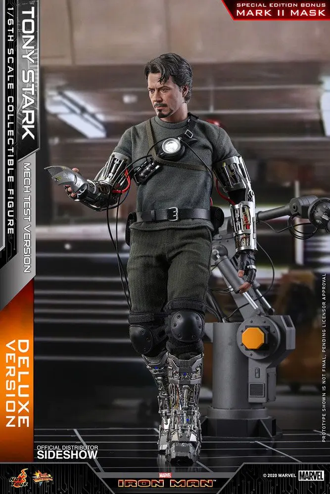 Figurină de acțiune Iron Man Movie Masterpiece 1/6 Tony Stark (Mech Test Deluxe Version) 30 cm poza produsului