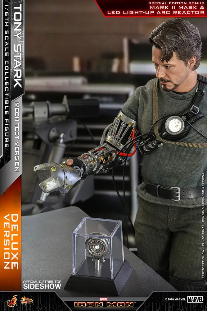 Figurină de acțiune Iron Man Movie Masterpiece 1/6 Tony Stark (Mech Test Deluxe Version) 30 cm poza produsului