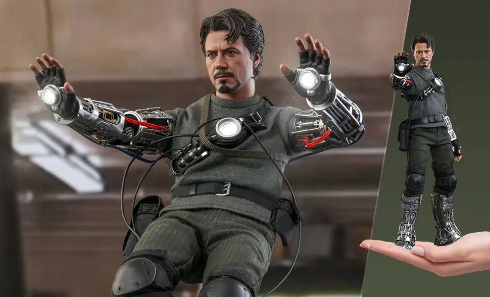 Figurină de acțiune Iron Man Movie Masterpiece 1/6 Tony Stark (Mech Test Deluxe Version) 30 cm poza produsului