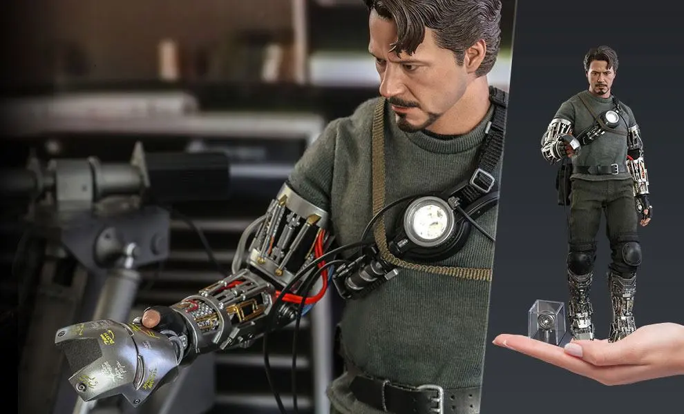 Figurină de acțiune Iron Man Movie Masterpiece 1/6 Tony Stark (Mech Test Deluxe Version) 30 cm poza produsului