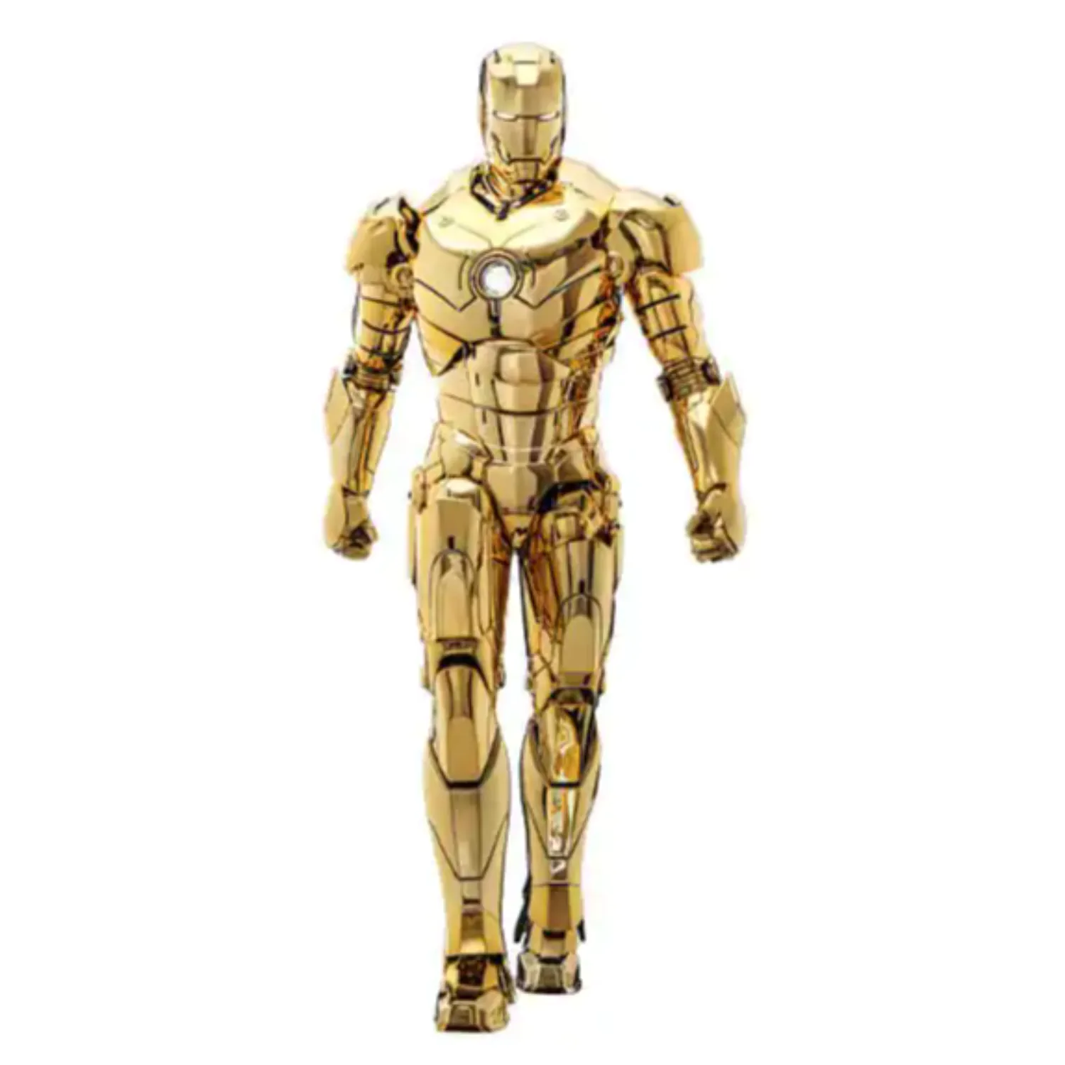 Figurină de Acțiune turnată sub presiune de colecție Film Iron Man 1/6 Iron Man Mark III (Gold Color Version) Hot Toys Exclusive 33 cm poza produsului