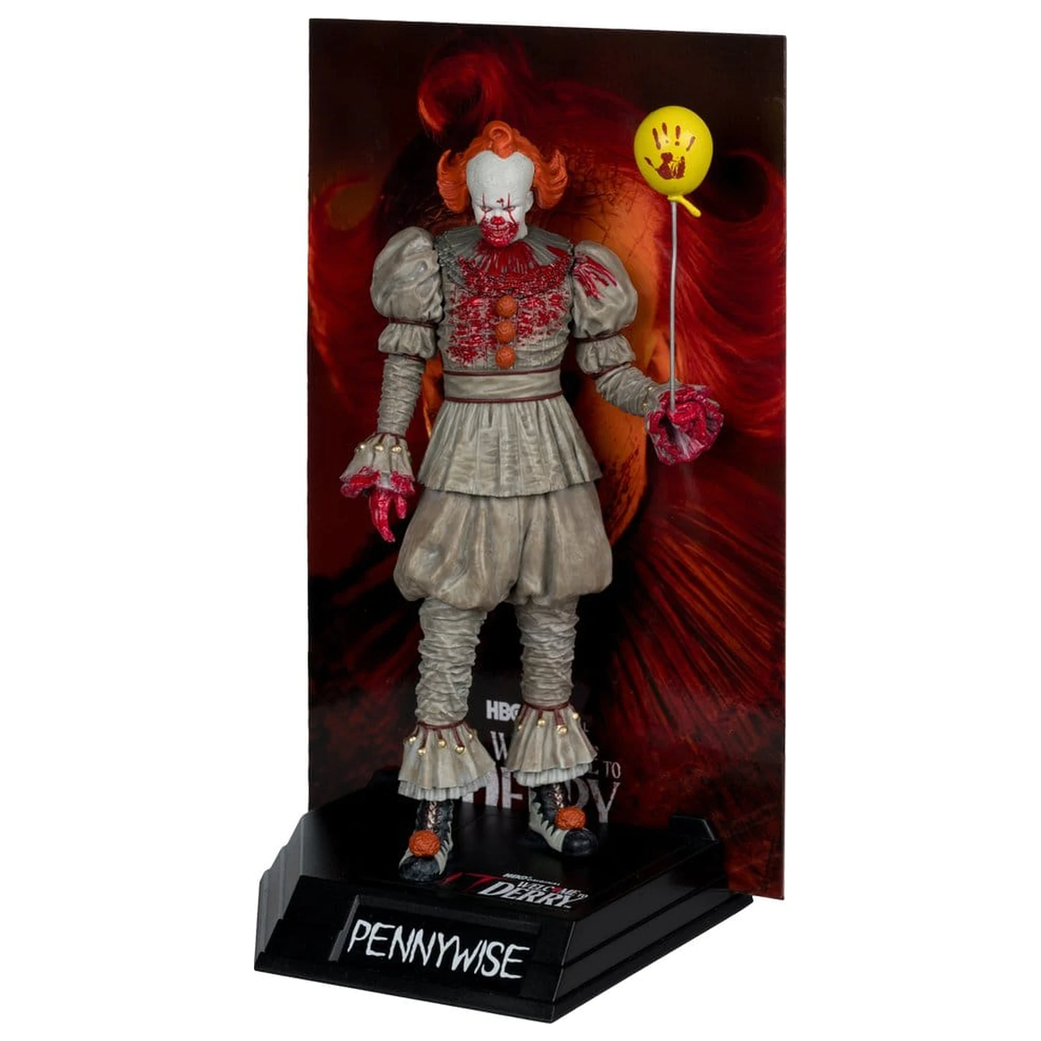 It Welcome to Derry Movie Maniacs Figura Pennywise (Bloody) 16 cm poza produsului