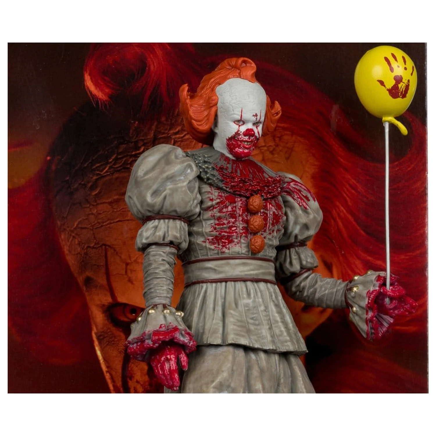 It Welcome to Derry Movie Maniacs Figura Pennywise (Bloody) 16 cm poza produsului