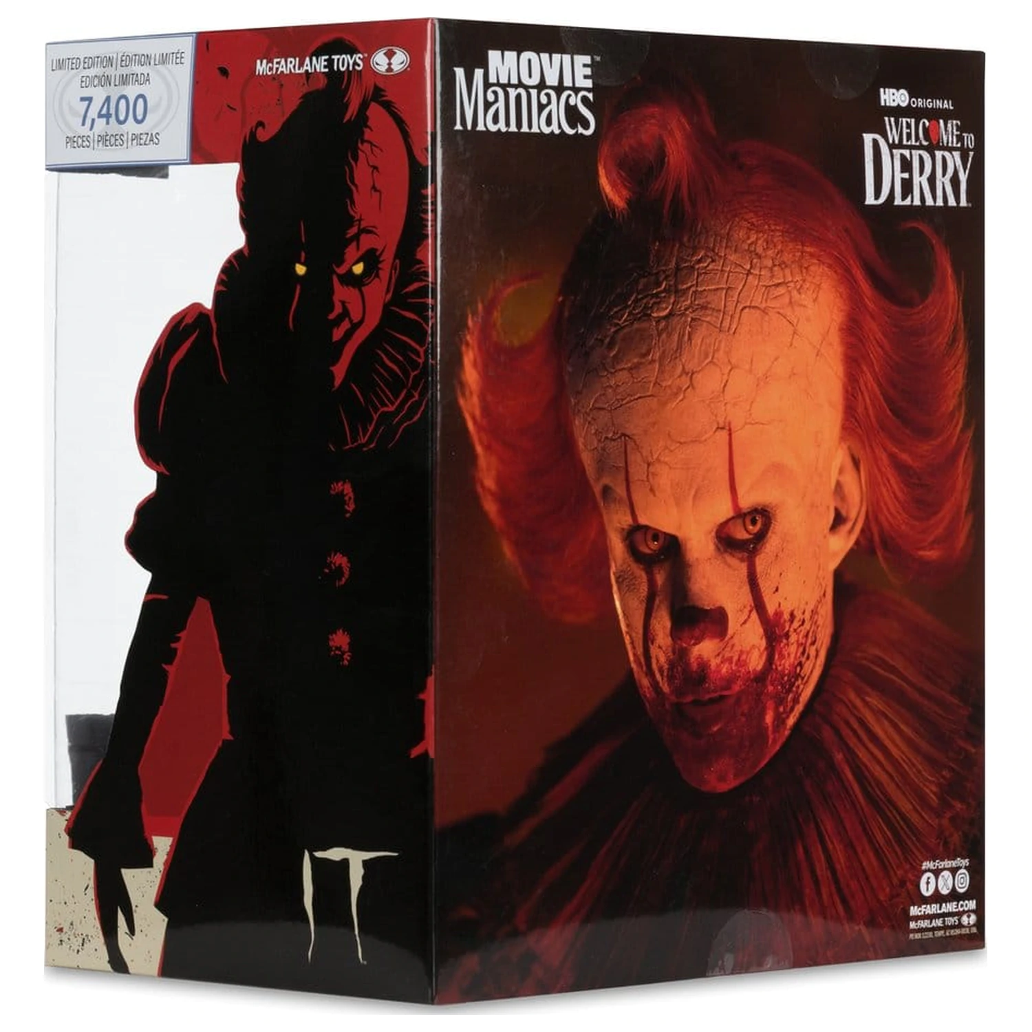 It Welcome to Derry Movie Maniacs Figura Pennywise (Bloody) 16 cm poza produsului