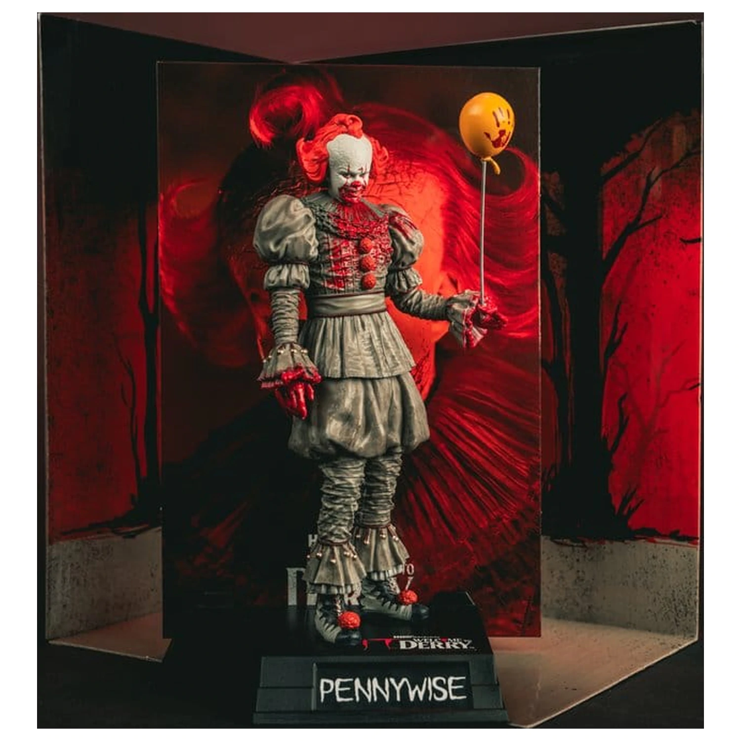 It Welcome to Derry Movie Maniacs Figura Pennywise (Bloody) 16 cm poza produsului