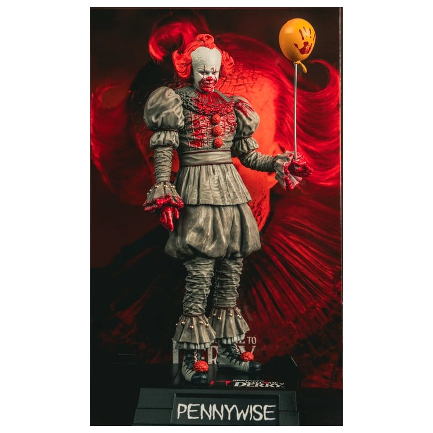 It Welcome to Derry Movie Maniacs Figura Pennywise (Bloody) 16 cm poza produsului