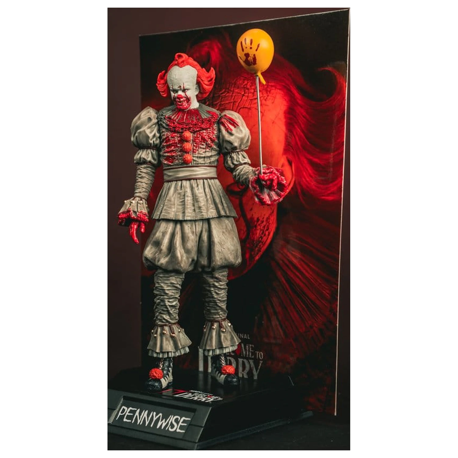 It Welcome to Derry Movie Maniacs Figura Pennywise (Bloody) 16 cm poza produsului