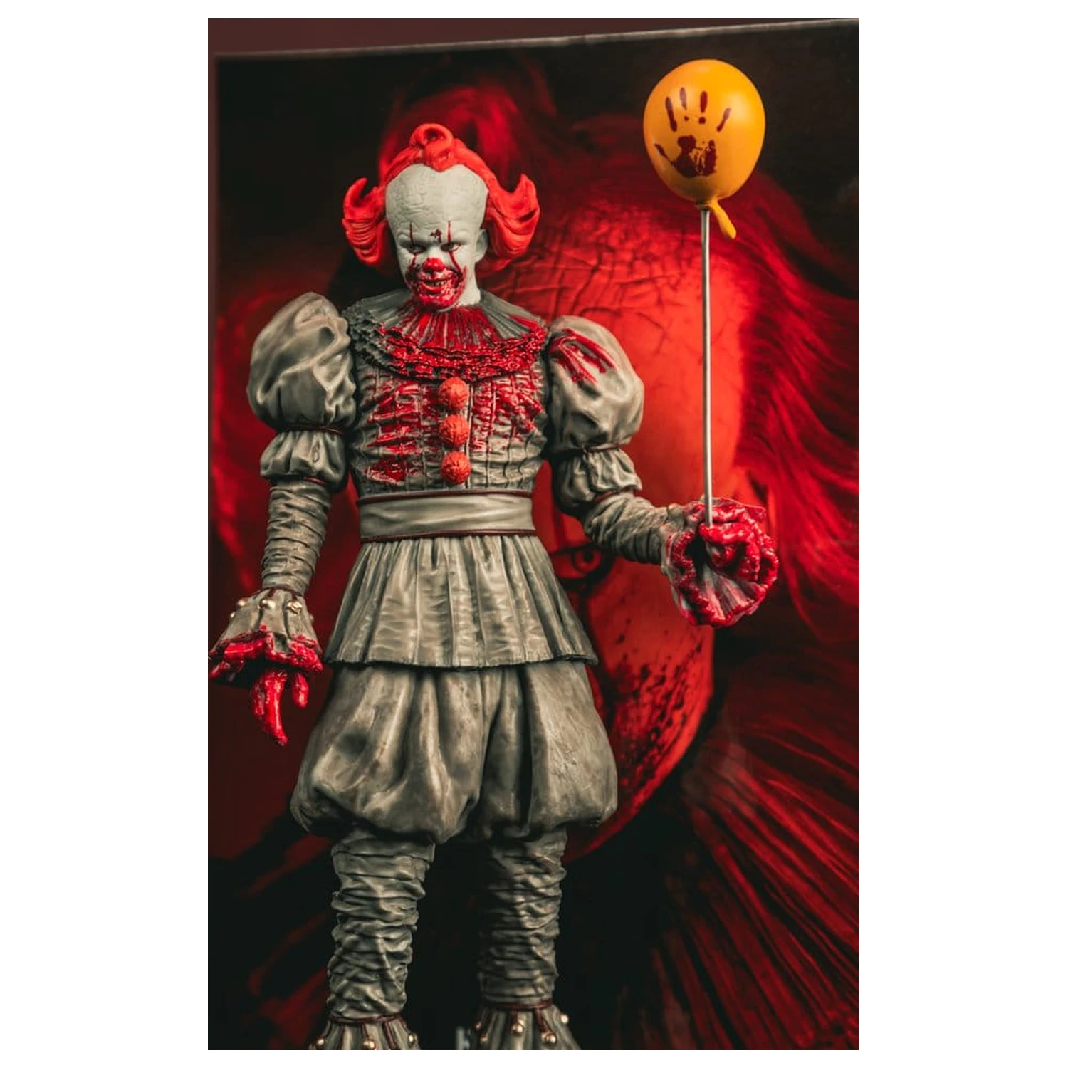 It Welcome to Derry Movie Maniacs Figura Pennywise (Bloody) 16 cm poza produsului