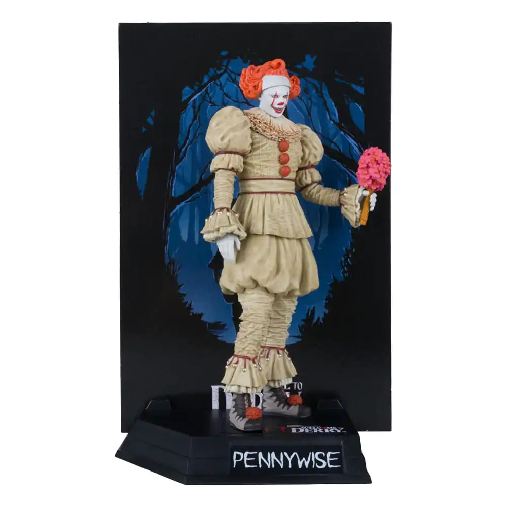 It: Welcome to Derry Movie Maniacs statuie PVC Pennywise (Flashback) (Gold Label) 16 cm poza produsului