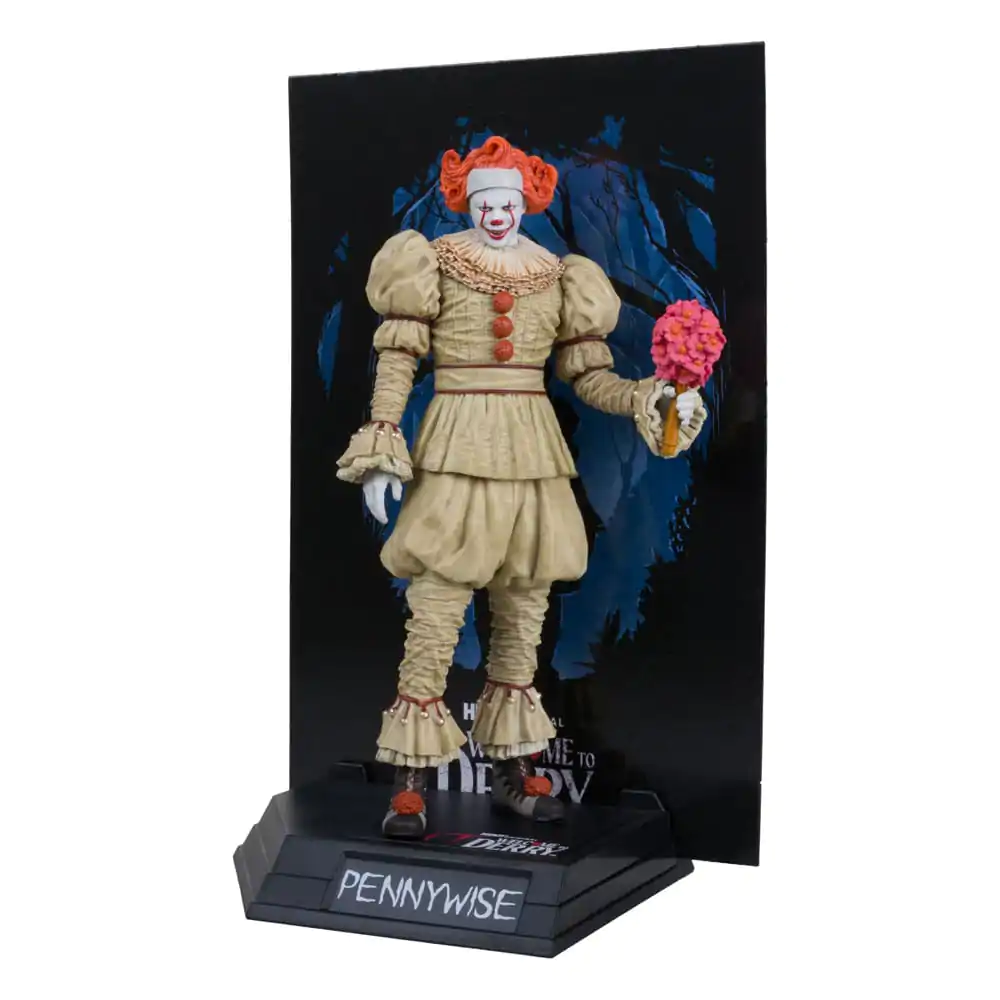 It: Welcome to Derry Movie Maniacs statuie PVC Pennywise (Flashback) (Gold Label) 16 cm poza produsului