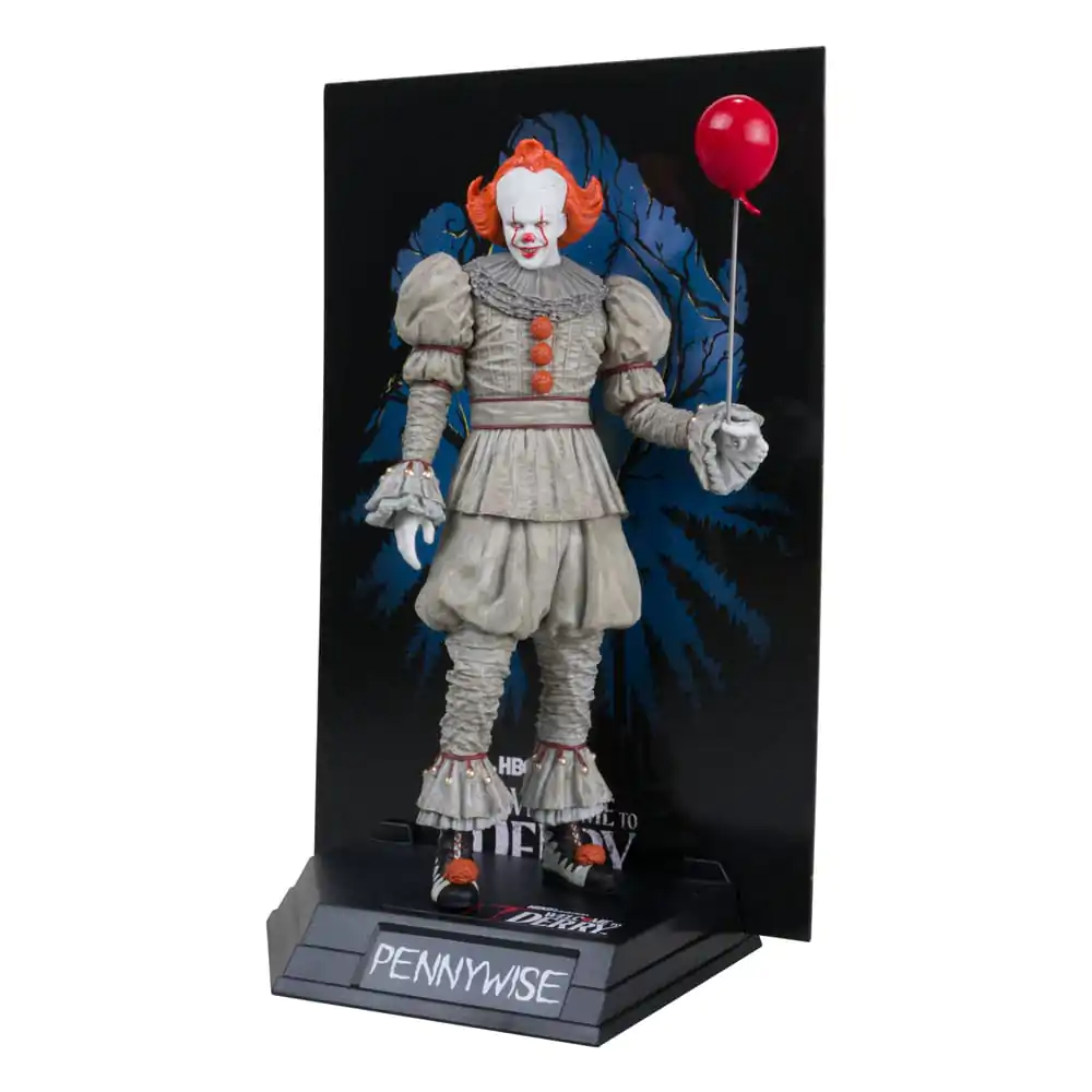 It: Welcome to Derry Movie Maniacs Statuie din PVC Pennywise (Eticheta Aurie) 16 cm poza produsului