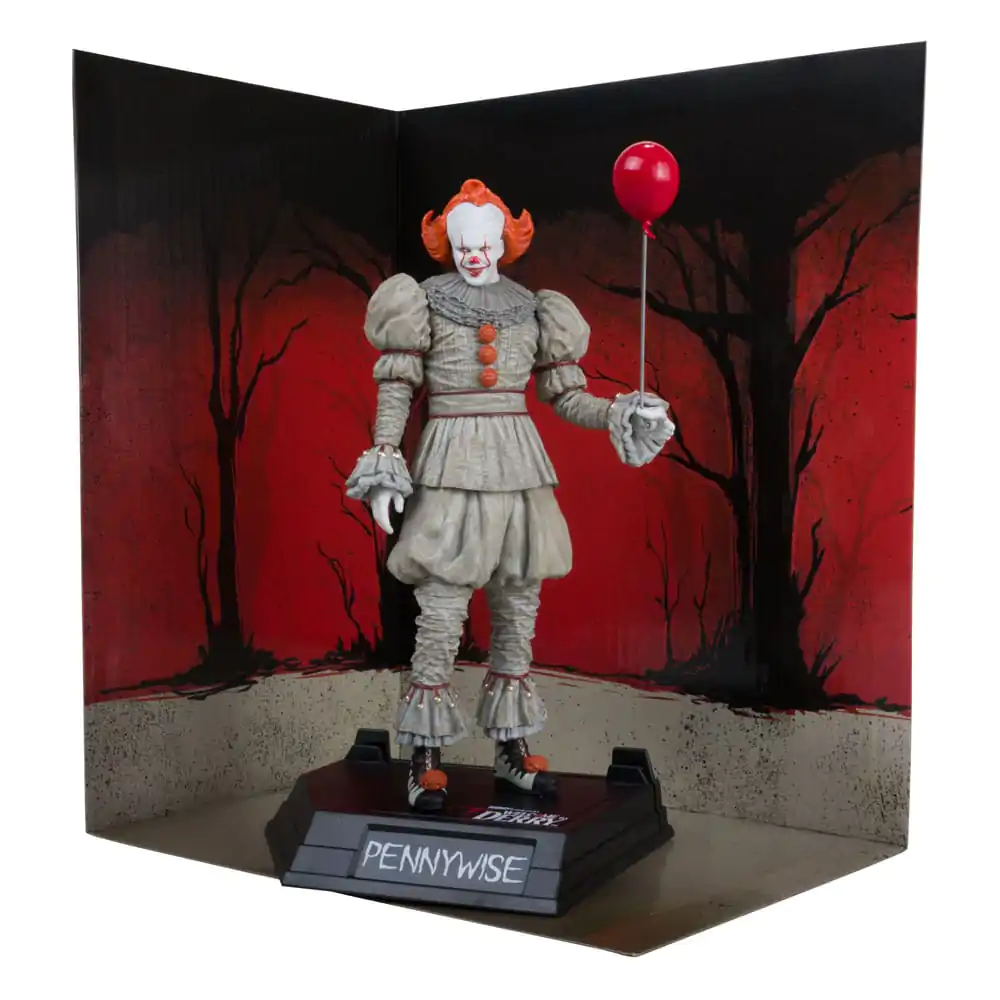 It: Welcome to Derry Movie Maniacs Statuie din PVC Pennywise (Eticheta Aurie) 16 cm poza produsului