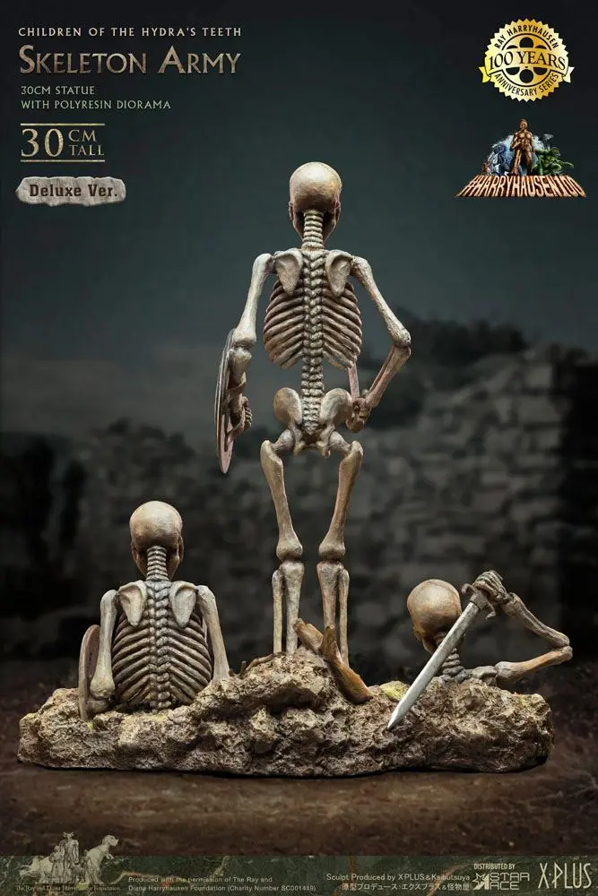 Jason and the Argonauts Gigantic Soft Vinyl Statuie Ray Harryhausens Skeleton Army (Children of the Hydra's Teeth) Deluxe Ver. 32 cm poza produsului