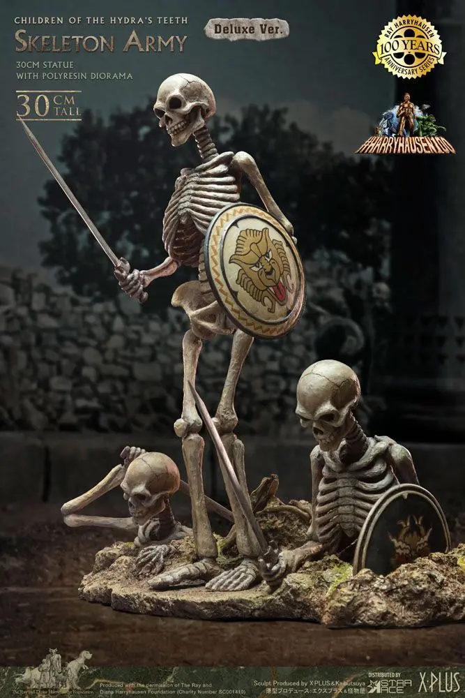 Jason and the Argonauts Gigantic Soft Vinyl Statuie Ray Harryhausens Skeleton Army (Children of the Hydra's Teeth) Deluxe Ver. 32 cm poza produsului