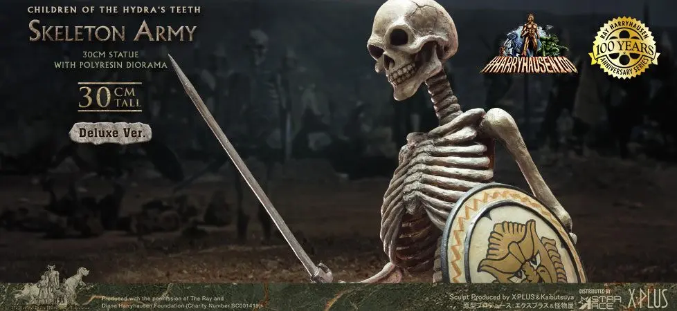 Jason and the Argonauts Gigantic Soft Vinyl Statuie Ray Harryhausens Skeleton Army (Children of the Hydra's Teeth) Deluxe Ver. 32 cm poza produsului