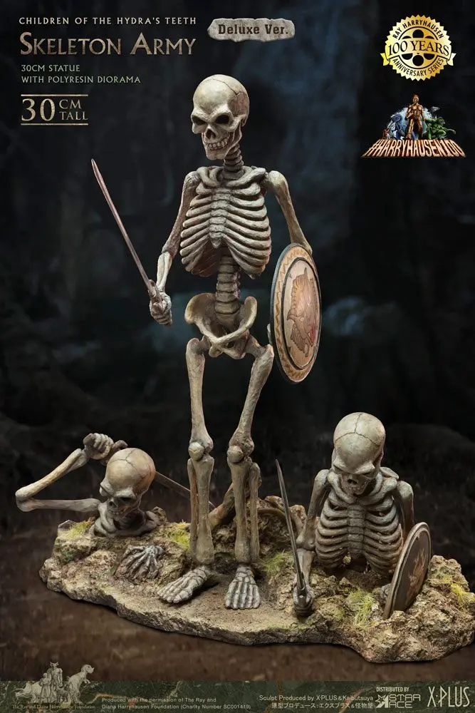 Jason and the Argonauts Gigantic Soft Vinyl Statuie Ray Harryhausens Skeleton Army (Children of the Hydra's Teeth) Deluxe Ver. 32 cm poza produsului
