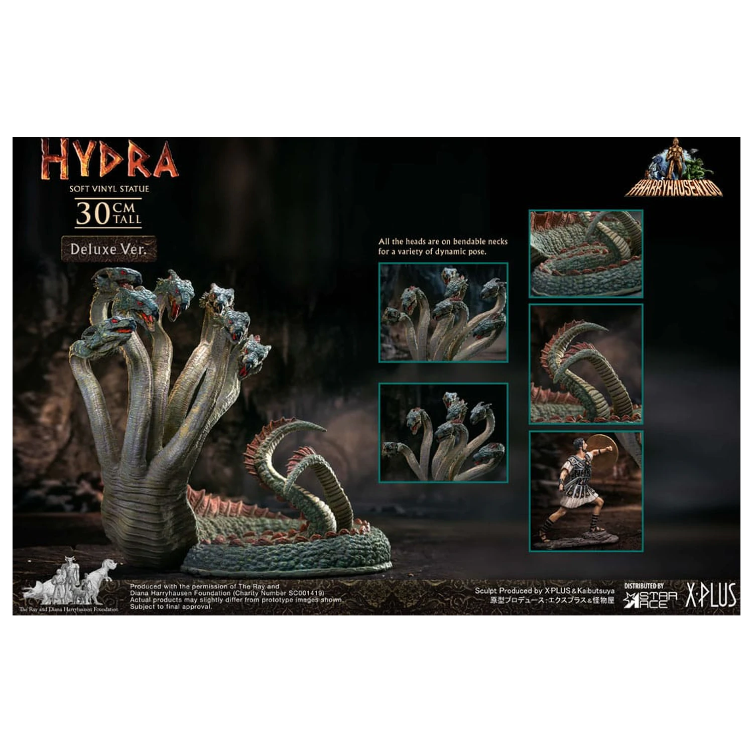 Jason and the Argonauts Statuie de vinil moale Hydra Deluxe Version 30 cm poza produsului
