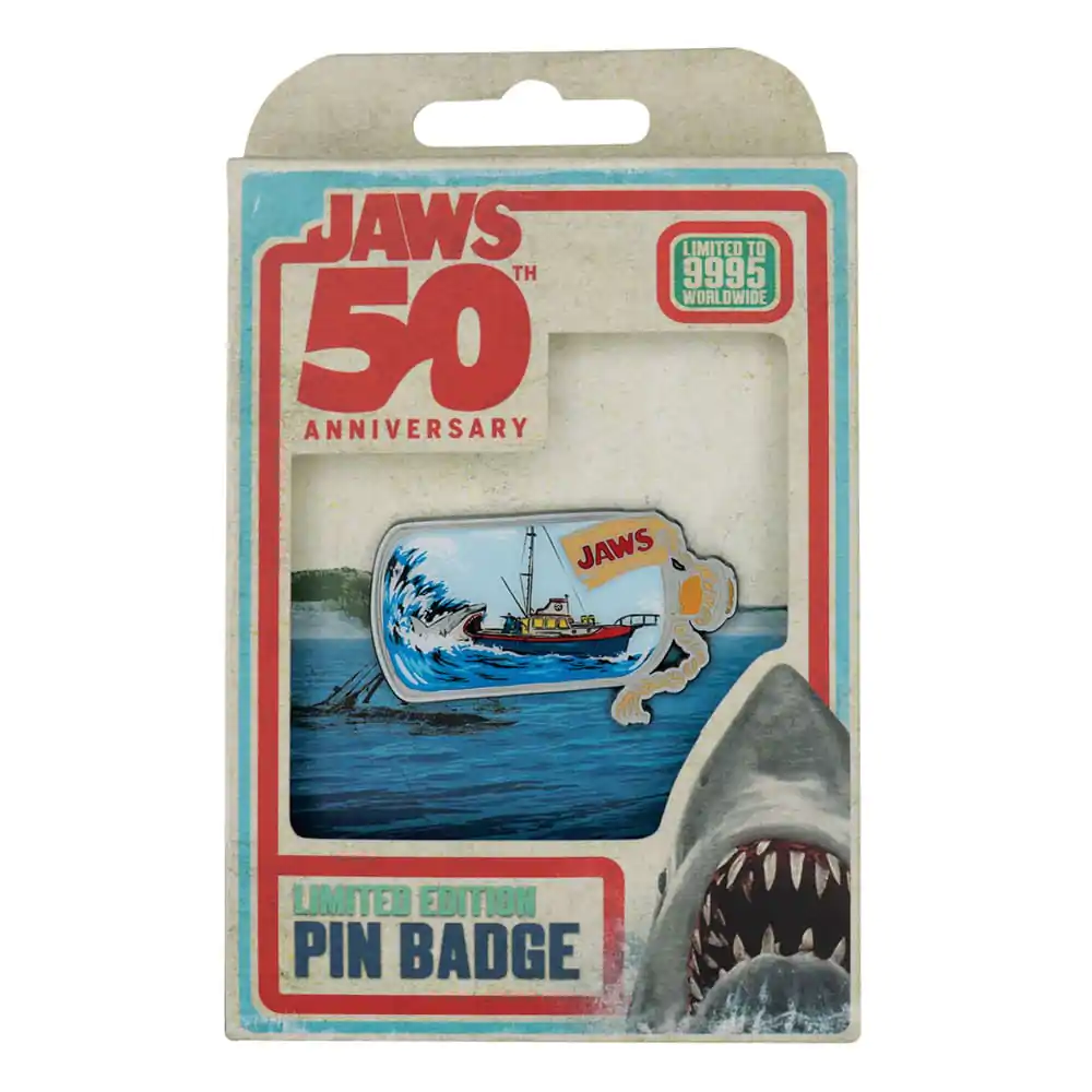 Jaws Pin Badge 50th Anniversary Corabie în sticlă poza produsului