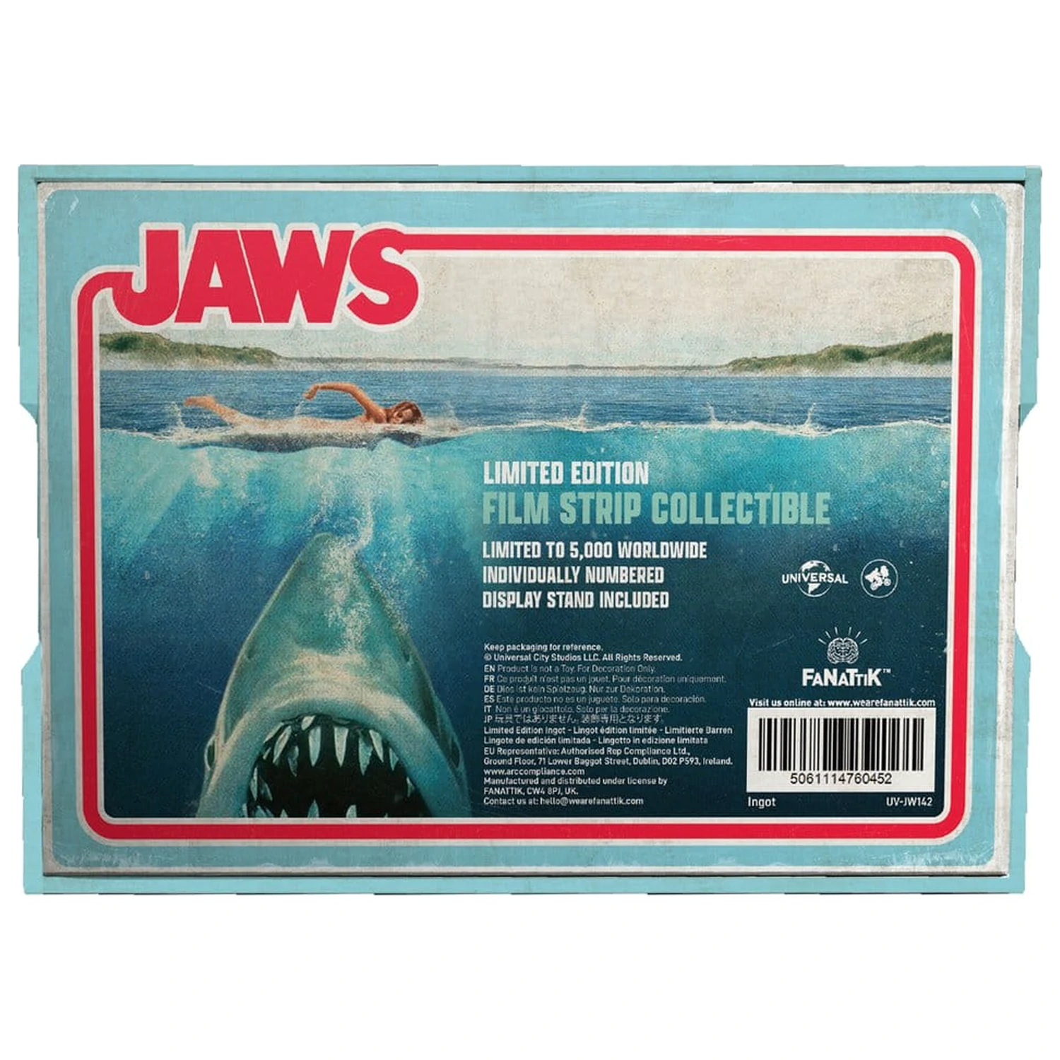 Jaws Ingot Banda Metalica de Film Film Colectie Editie Limitata poza produsului