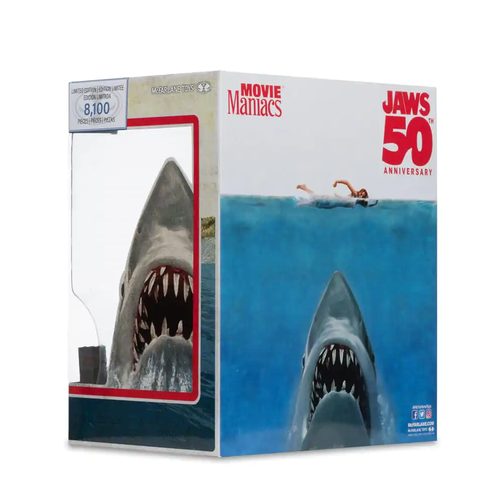 Jaws Movie Maniacs PVC Statuie Jaws (50th Anniversary) 16 cm poza produsului