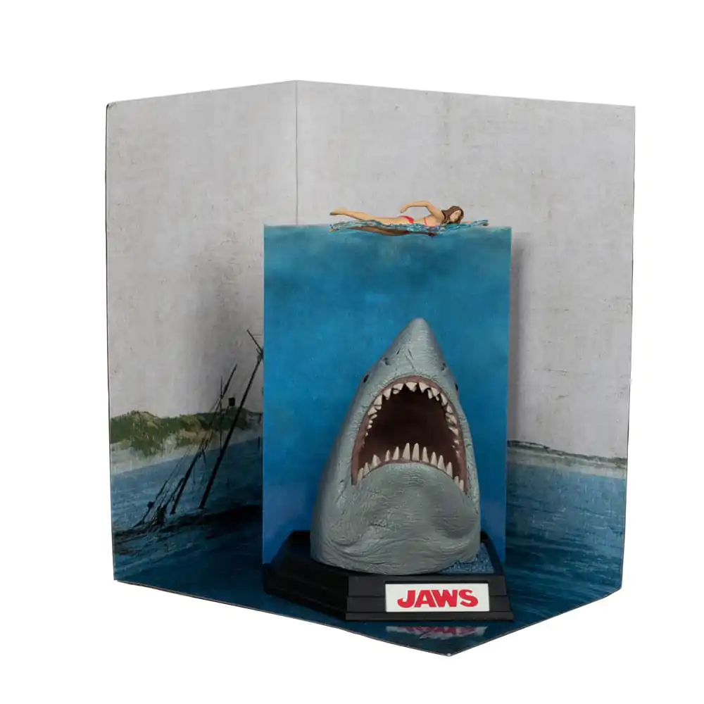 Jaws Movie Maniacs PVC Statuie Jaws (50th Anniversary) 16 cm poza produsului