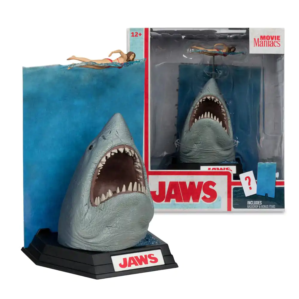 Jaws Movie Maniacs PVC Statuie Jaws (50th Anniversary) 16 cm poza produsului