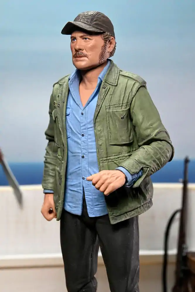 Jaws Action Figure Ultimate Sam Quint 50th Anniversary Figurina 18 cm poza produsului