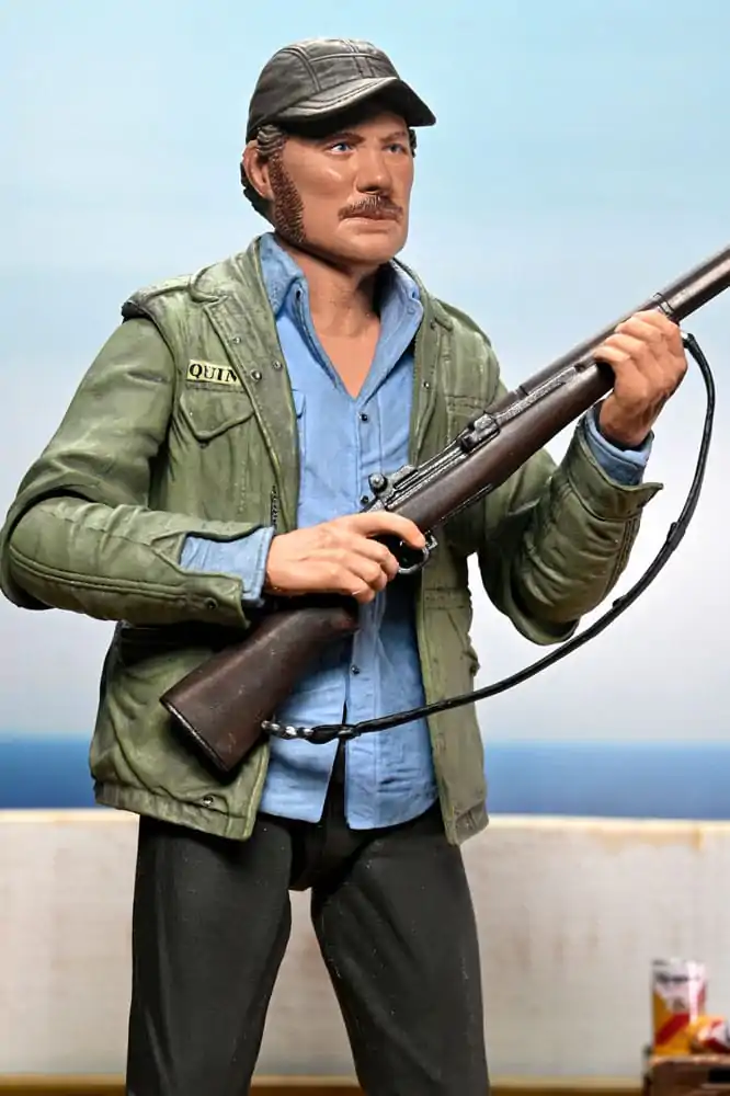 Jaws Action Figure Ultimate Sam Quint 50th Anniversary Figurina 18 cm poza produsului