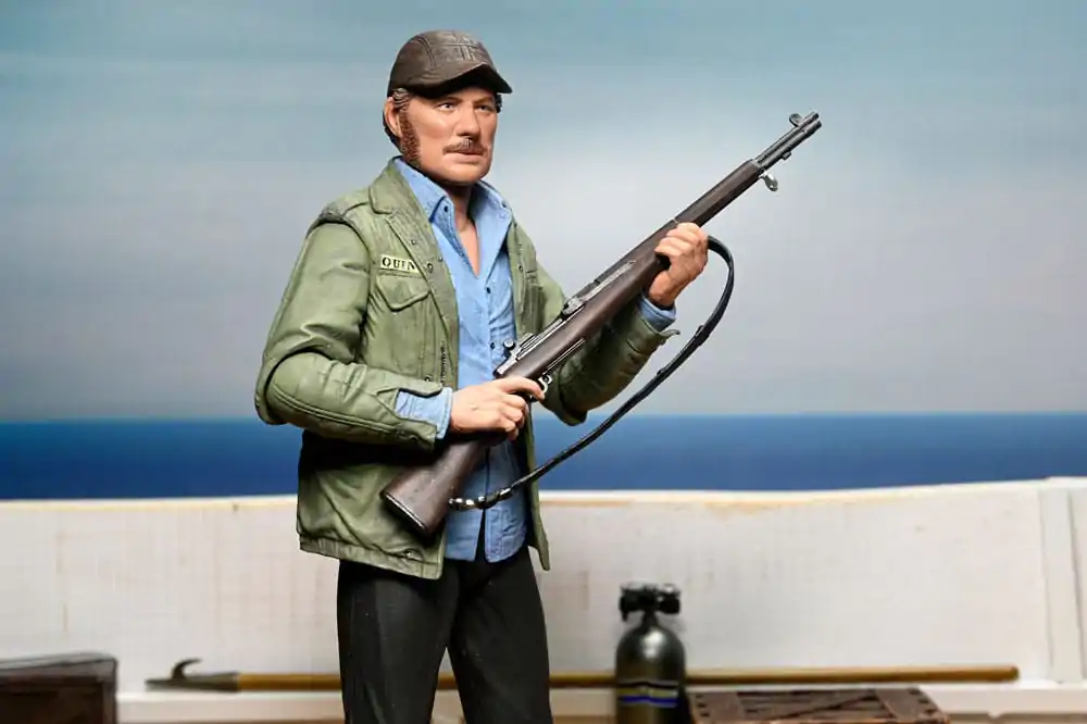 Jaws Action Figure Ultimate Sam Quint 50th Anniversary Figurina 18 cm poza produsului