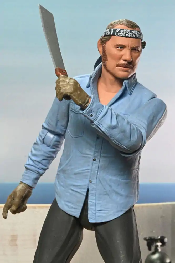 Jaws Action Figure Ultimate Sam Quint 50th Anniversary Figurina 18 cm poza produsului