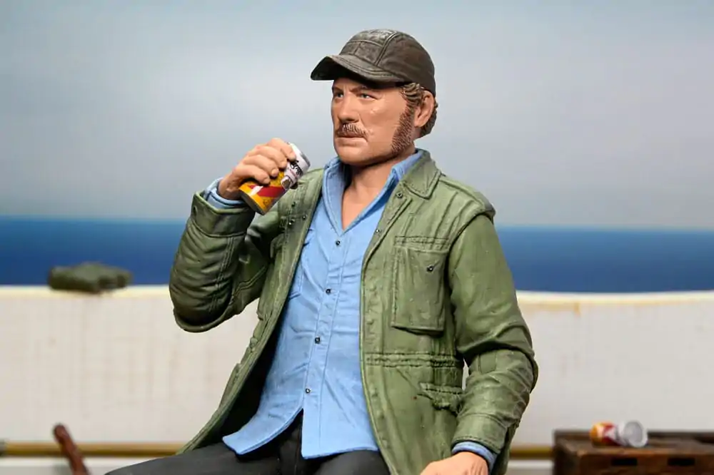 Jaws Action Figure Ultimate Sam Quint 50th Anniversary Figurina 18 cm poza produsului