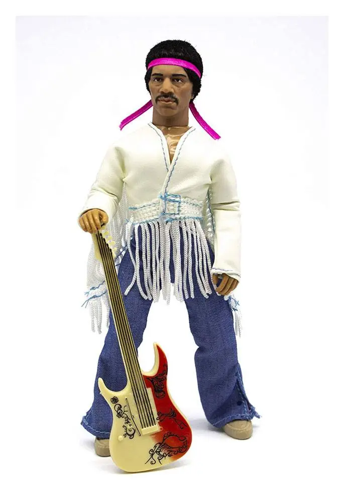 Figurină de acțiune Jimi Hendrix Woodstock Flocked 20 cm poza produsului