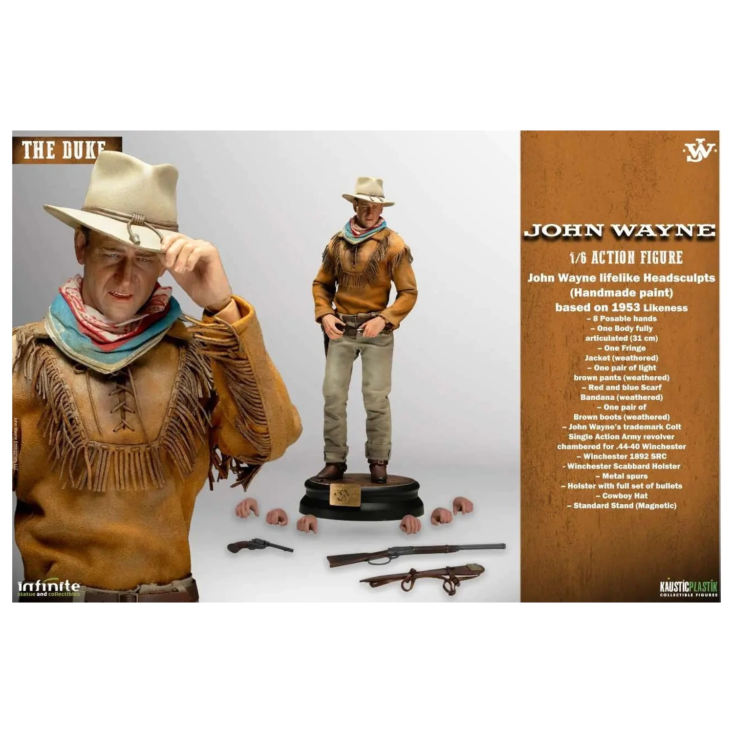 JOHN WAYNE The Duke Figurina 1/6 Standard Version 31cm poza produsului