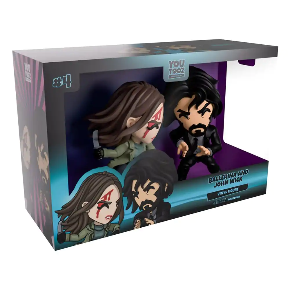 John Wick: Ballerina Figurine de vinil Pachet de 2 Ballerina & John Wick 11 cm poza produsului