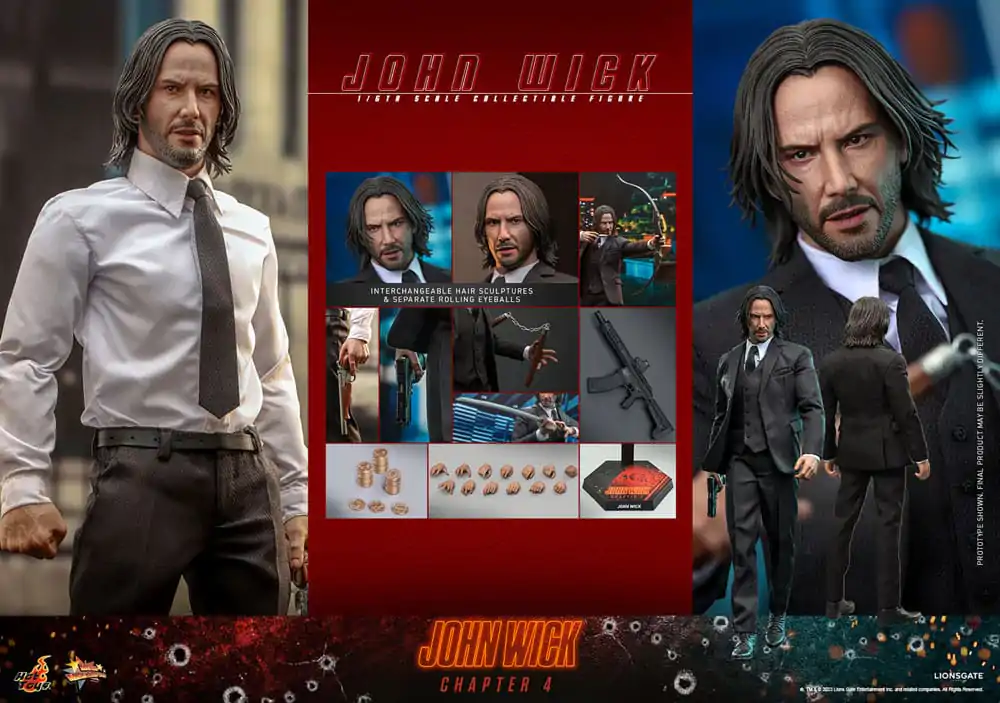 Figurină de acțiune de capodoperă film John Wick: Chapter 4 la scara 1/6 John Wick 30 cm poza produsului