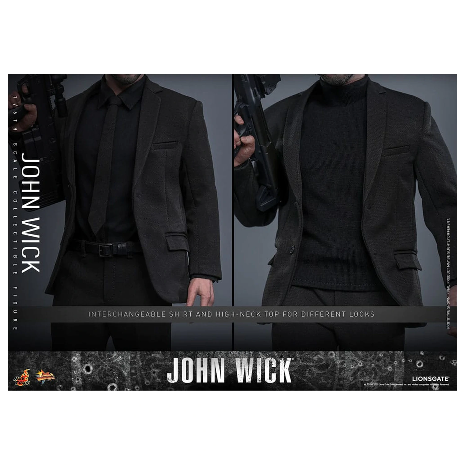 John Wick Movie Masterpiece Figurina de actiune 1/6 John Wick 31 cm poza produsului