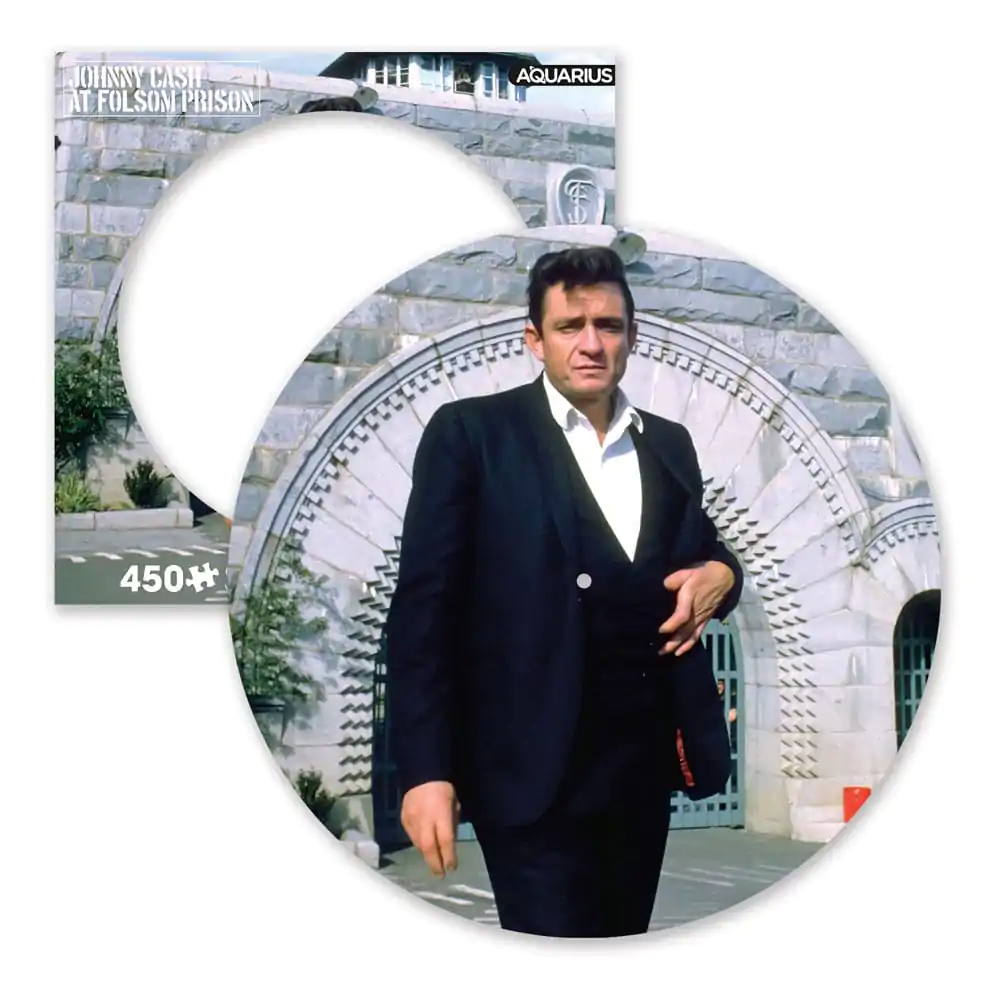 Johnny Cash: Folsom Prison Picture Disc Puzzle jigsaw (450 piese) poza produsului