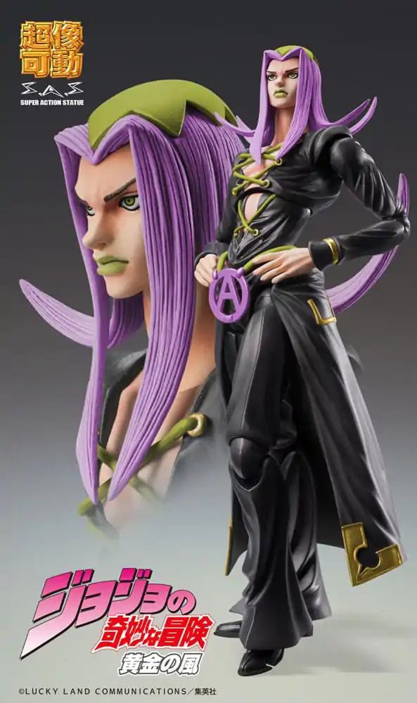 JoJo's Bizarre Adventure Part 5 Super Action Figurină de acțiune Chozokado Leone Abbacchio Black Ver. 16 cm poza produsului