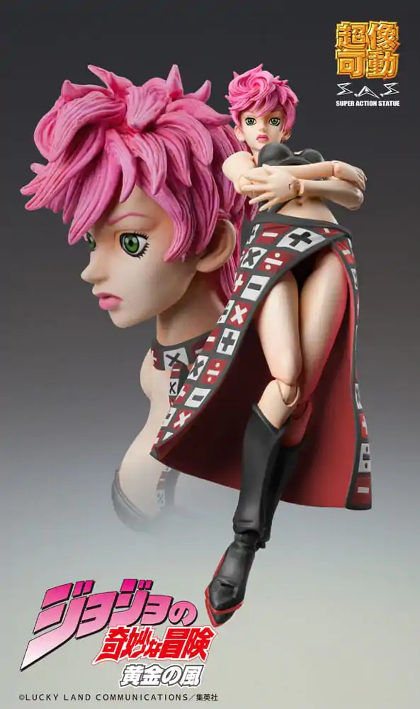 JoJo's Bizarre Adventure Part 5 Super Action figurină de acțiune Chozokado Trish Una Black Ver. 15 cm poza produsului