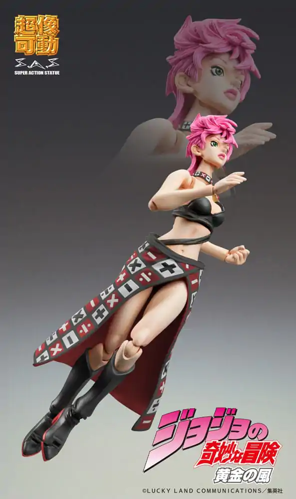 JoJo's Bizarre Adventure Part 5 Super Action figurină de acțiune Chozokado Trish Una Black Ver. 15 cm poza produsului