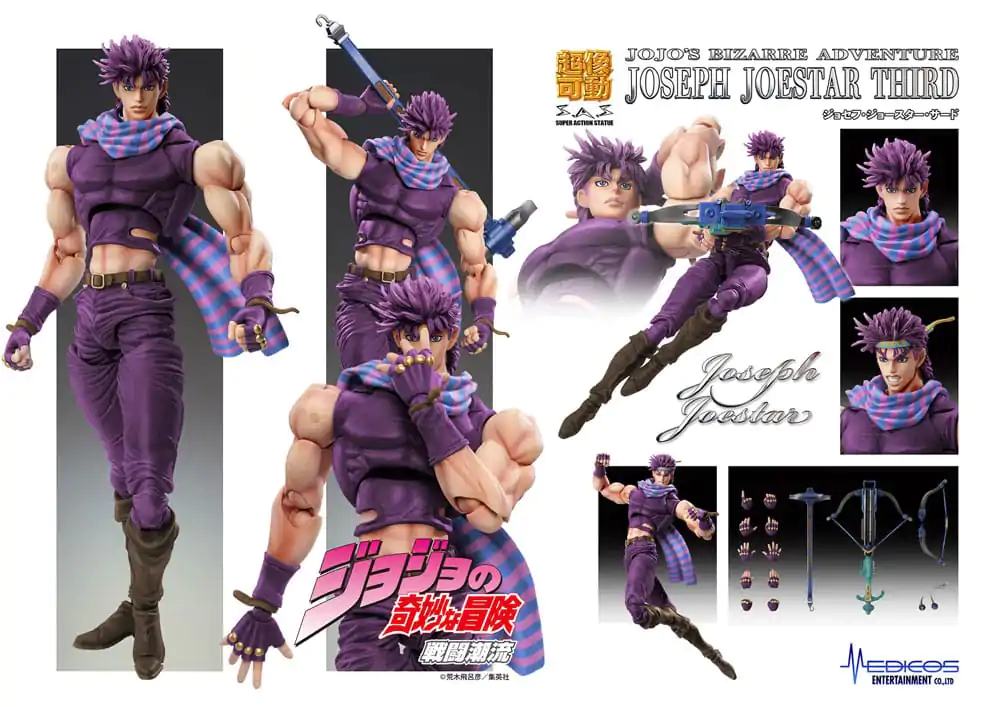 JoJo's Bizarre Adventure Battle Tendency figurina de actiune Chozokado Joseph Joestar Third 16 cm poza produsului