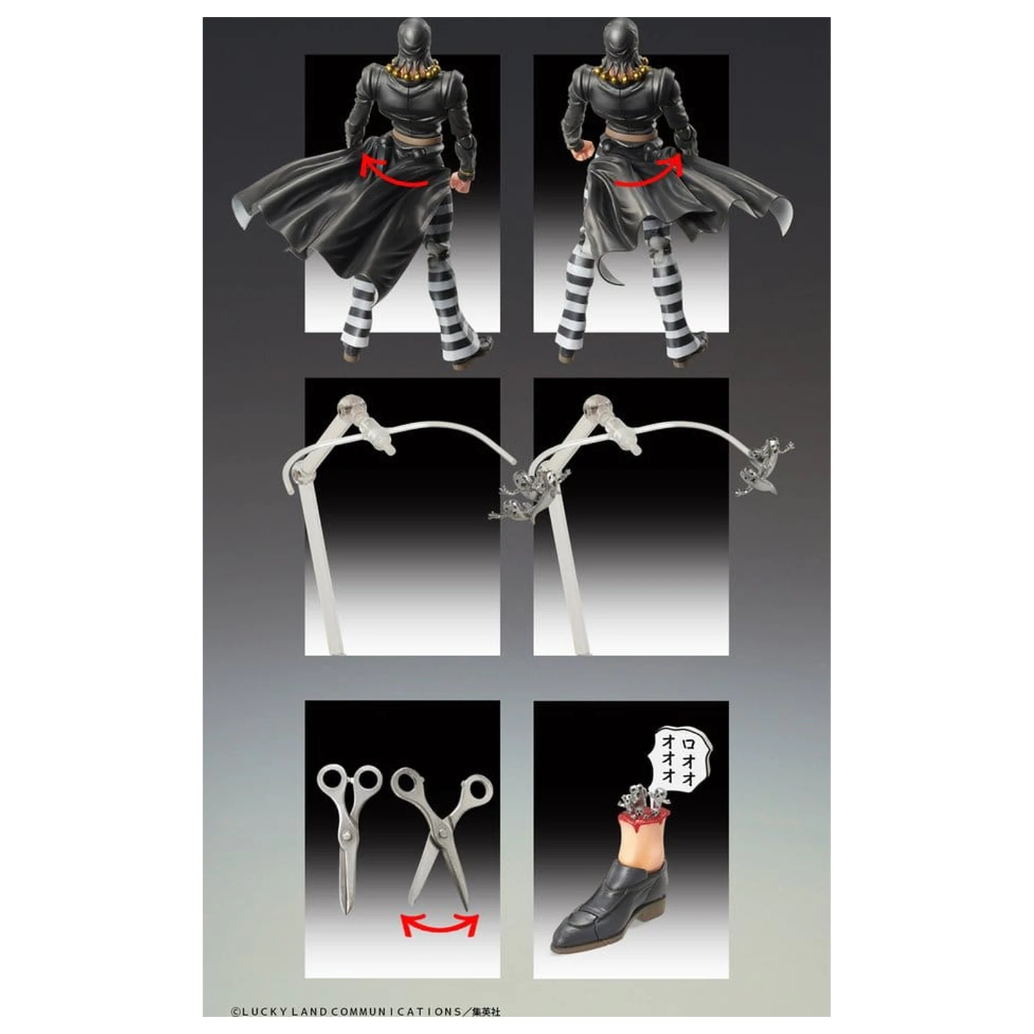JoJo's Bizarre Adventure Golden Wind Figurina de actiune Risotto Nero 16 cm poza produsului